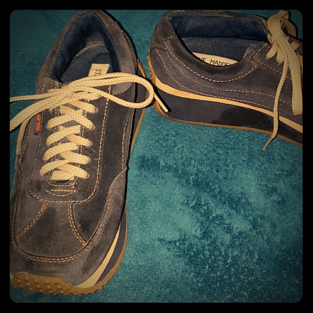 Blue suede shoes